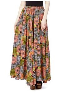 Boho Floral Maxi Skirt